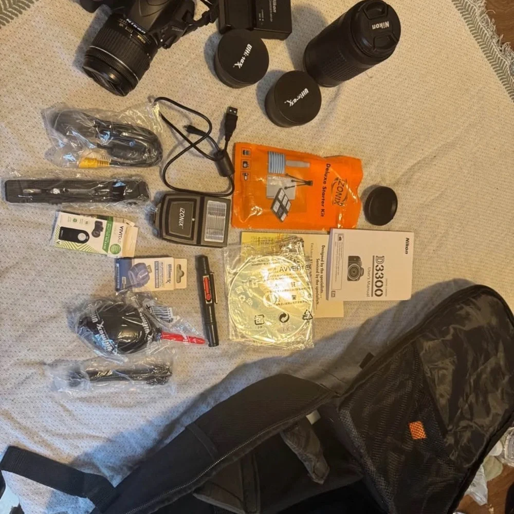 Nikon Black DSLR Camera Set with Accessories